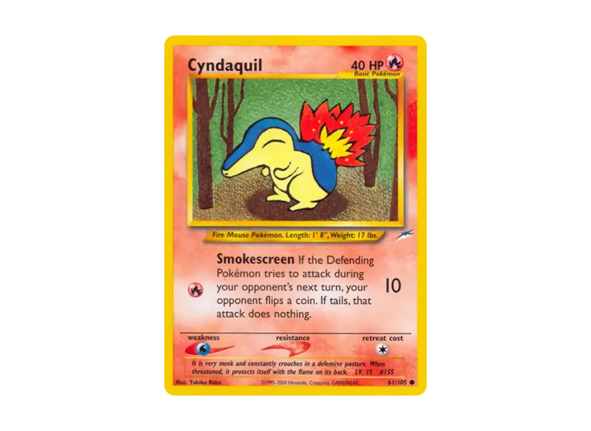Cyndaquil C : 1ED [105-NEO-DESTINY 61/105] [EN] (Neo Series "Neo Destiny")