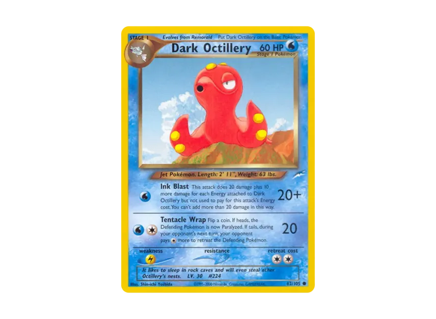 Dark Octillery C : 1ED [105-NEO-DESTINY 62/105] [EN] (Neo Series "Neo Destiny")