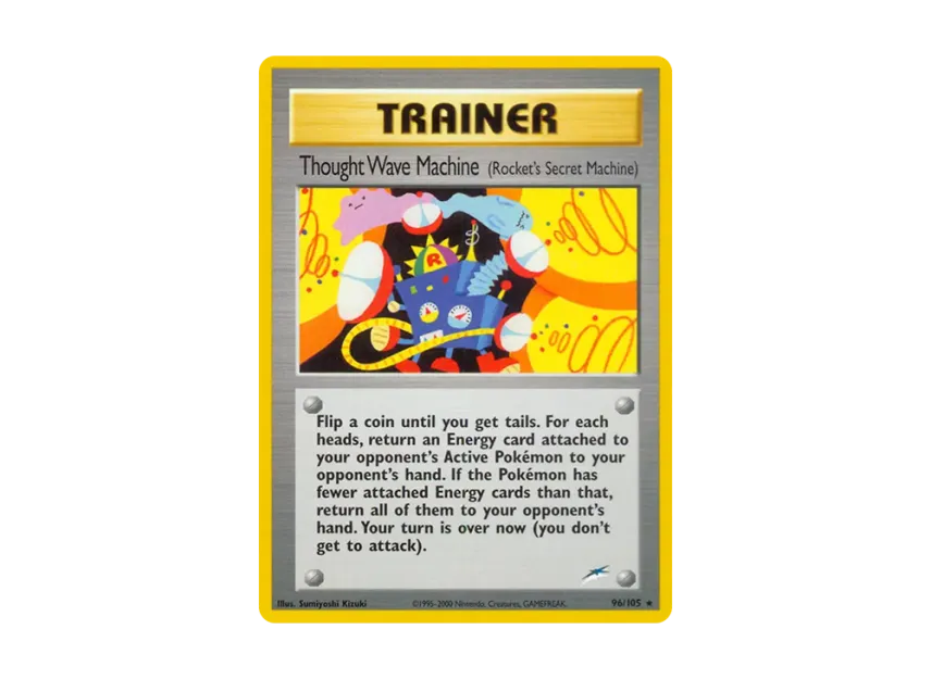 Thought Wave Machine (Rocket's Secret Machine) R : 1ED [105-NEO-DESTINY 96/105] [EN] (Neo Series "Neo Destiny")