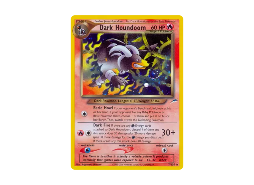 Dark Houndoom R [105-NEO-DESTINY 7/105] [EN] (Neo Series "Neo Destiny")