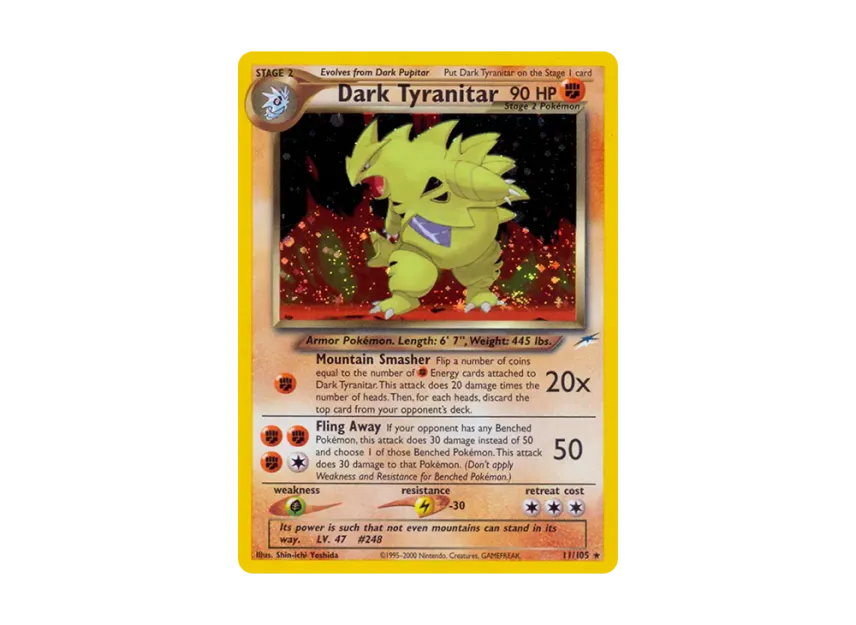 Dark Tyranitar R [105-NEO-DESTINY 11/105] [EN] (Neo Series "Neo Destiny")
