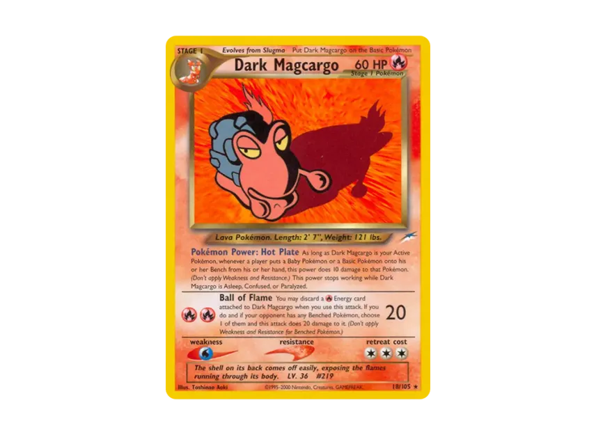 Dark Magcargo R [105-NEO-DESTINY 18/105] [EN] (Neo Series "Neo Destiny")