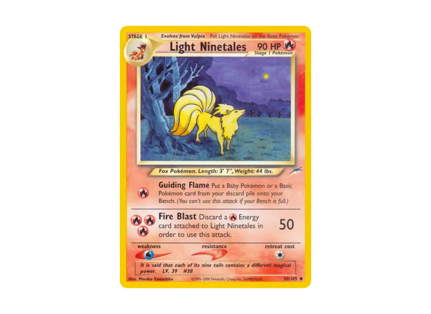 Light Ninetales U [105-NEO-DESTINY 50/105] [EN] (Neo Series "Neo Destiny")