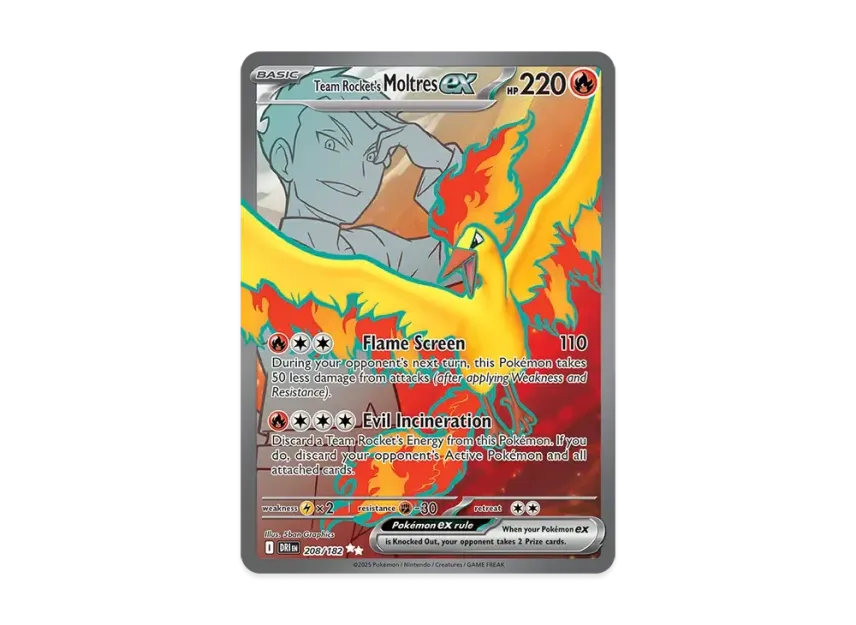 Team Rocket's Moltres ex UR [DRI 208/240] [EN] (Scarlet & Violet "Destined Rivals")