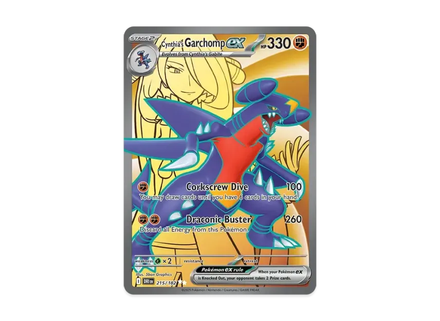 Cynthia's Garchomp ex UR [DRI 215/240] [EN] (Scarlet & Violet "Destined Rivals")