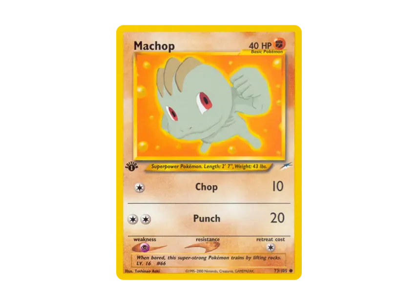 Machop C : 1ED [105-NEO-DESTINY 73/105] [EN] (Neo Series "Neo Destiny")