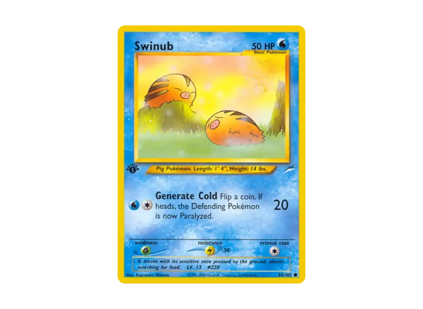 Swinub C : 1ED [105-NEO-DESTINY 84/105] [EN] (Neo Series "Neo Destiny")