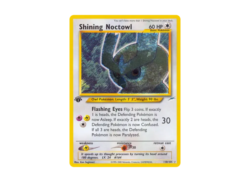 Shining Noctowl ★★★ : 1ED [105-NEO-DESTINY 110/105] [EN] (Neo Series "Neo Destiny")