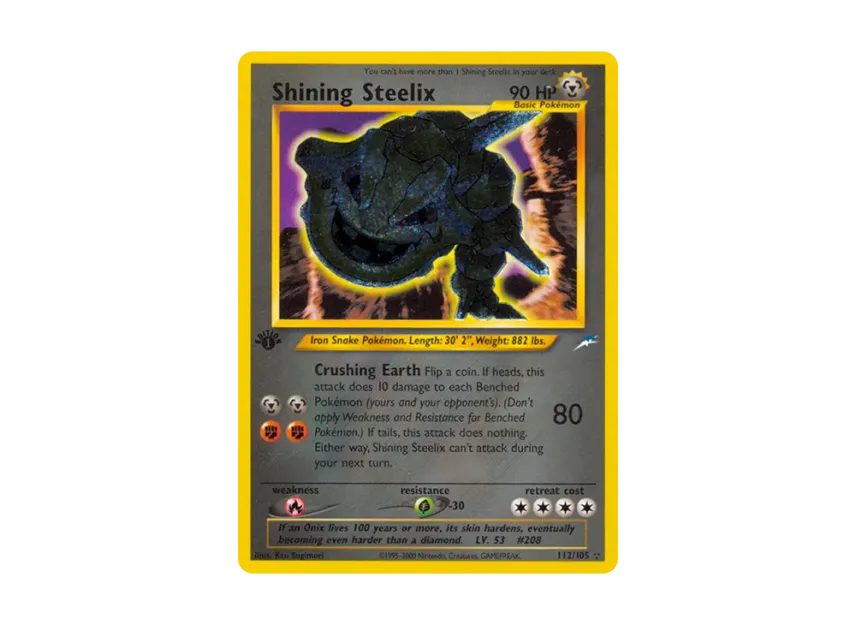 Shining Steelix ★★★ : 1ED [105-NEO-DESTINY 112/105] [EN] (Neo Series "Neo Destiny")