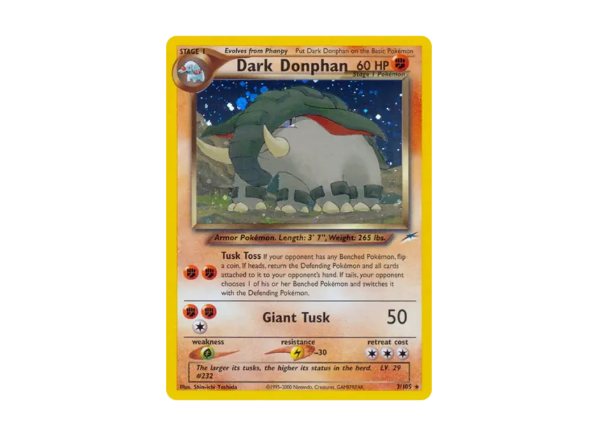 Dark Donphan R [105-NEO-DESTINY 3/105] [EN] (Neo Series "Neo Destiny")
