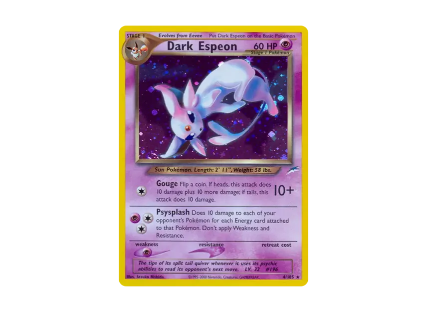 Dark Espeon R [105-NEO-DESTINY 4/105] [EN] (Neo Series "Neo Destiny")