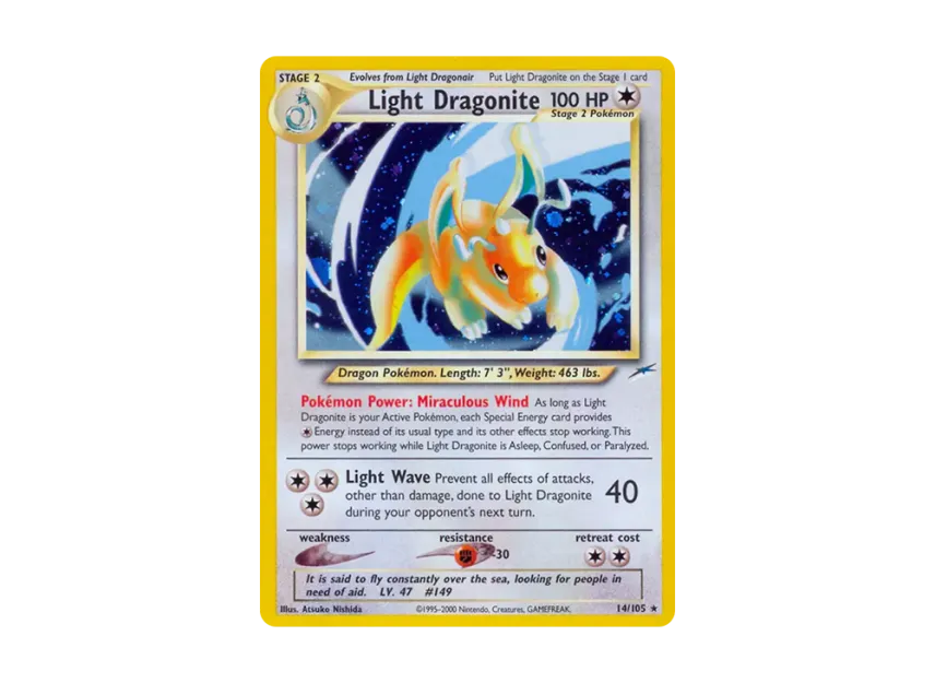 Light Dragonite R [105-NEO-DESTINY 14/105] [EN] (Neo Series "Neo Destiny")
