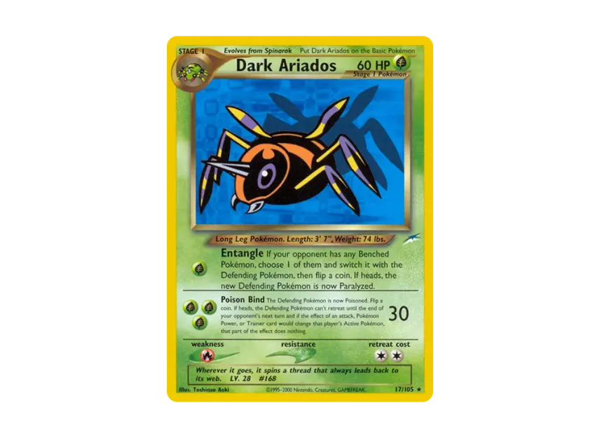 Dark Ariados R [105-NEO-DESTINY 17/105] [EN] (Neo Series "Neo Destiny")