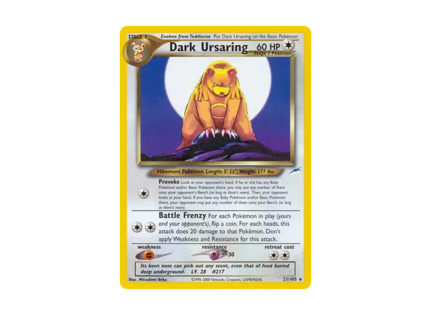Dark Ursaring R [105-NEO-DESTINY 21/105] [EN] (Neo Series "Neo Destiny")