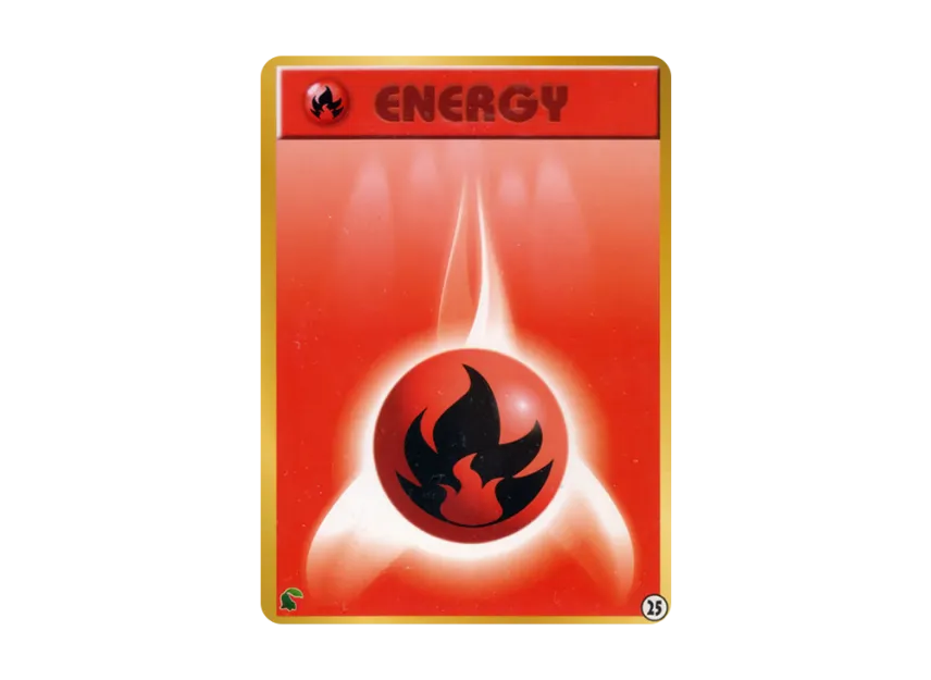 Fire Energy : Old Back [NEO] (Pokemon Card neo "Intro Pack neo")