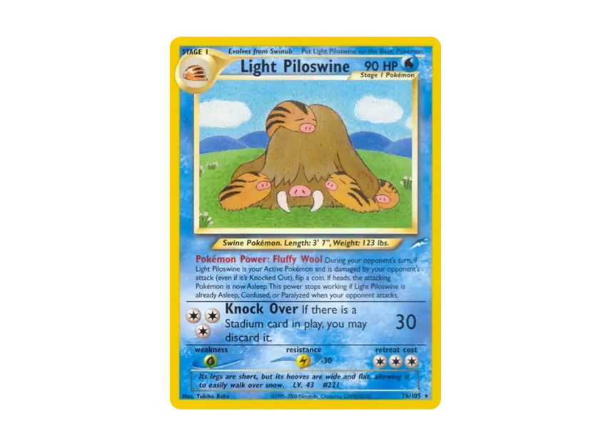 Light Piloswine R [105-NEO-DESTINY 26/105] [EN] (Neo Series "Neo Destiny")