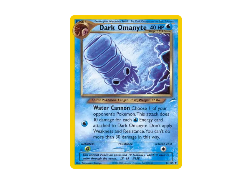 Dark Omanyte U [105-NEO-DESTINY 37/105] [EN] (Neo Series "Neo Destiny")