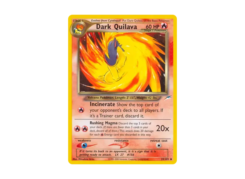 Dark Quilava U [105-NEO-DESTINY 39/105] [EN] (Neo Series "Neo Destiny")