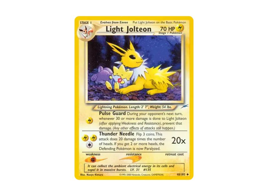 Light Jolteon U [105-NEO-DESTINY 48/105] [EN] (Neo Series "Neo Destiny")