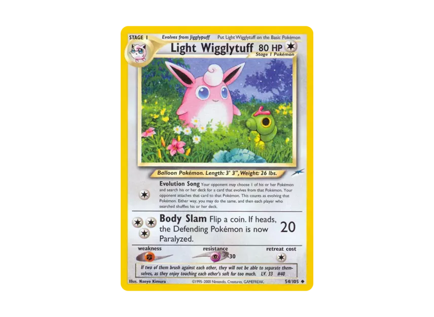 Light Wigglytuff U [105-NEO-DESTINY 54/105] [EN] (Neo Series "Neo Destiny")