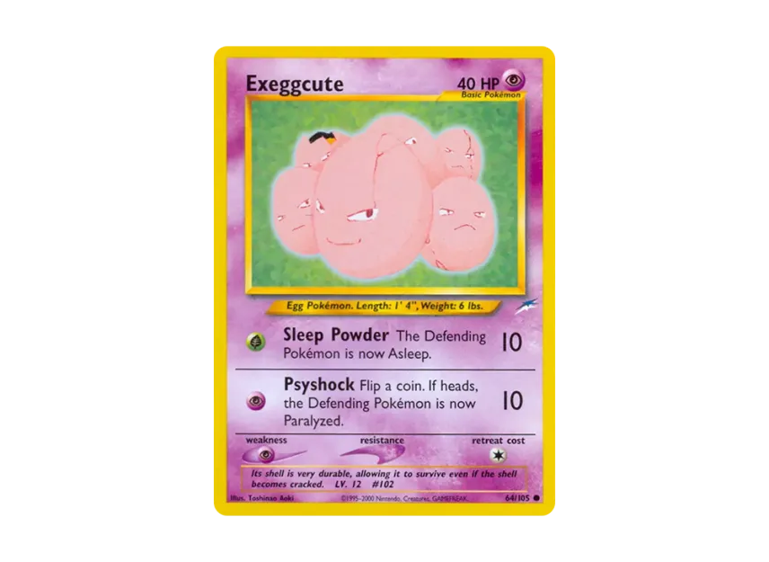 Exeggcute C [105-NEO-DESTINY 64/105] [EN] (Neo Series "Neo Destiny")
