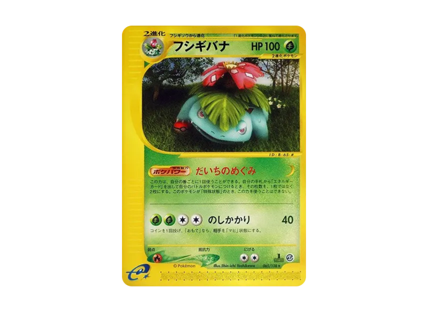 Venusaur : 1ED [E1 065/128] (Pokemon Card e Vol.1 "Base Expansion Pack")