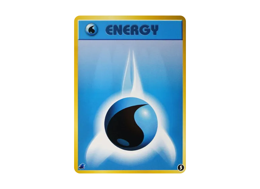 Water Energy : Old Back [NEO] (Pokemon Card neo "Intro Pack neo")