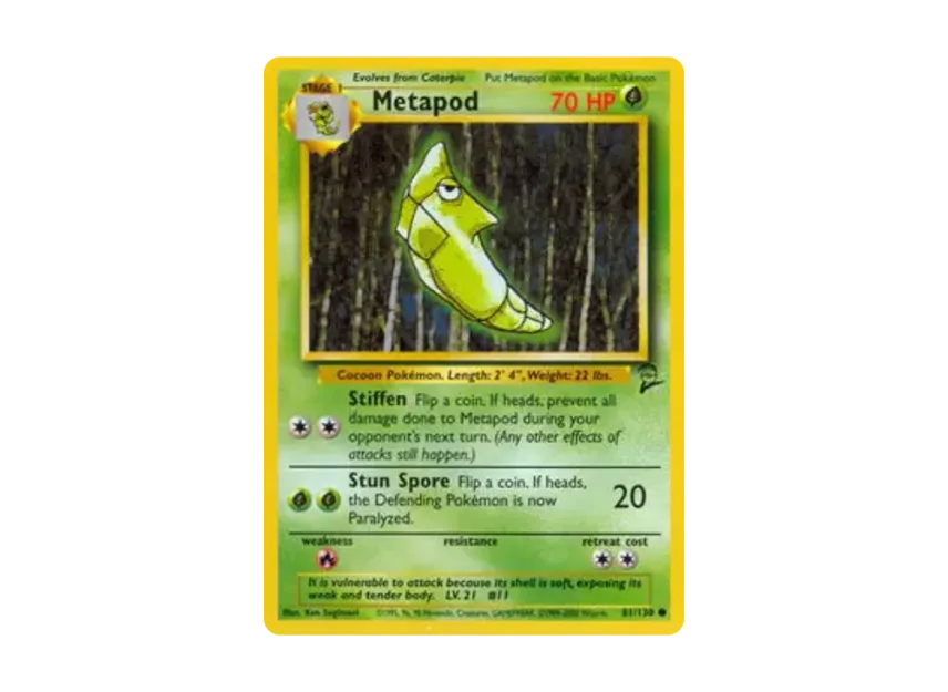 Metapod C [130-SET-2 81/130] [EN] (Base "Set 2")