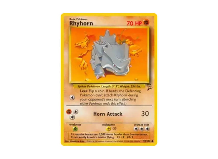 Rhyhorn C [130-SET-2 90/130] [EN] (Base "Set 2")