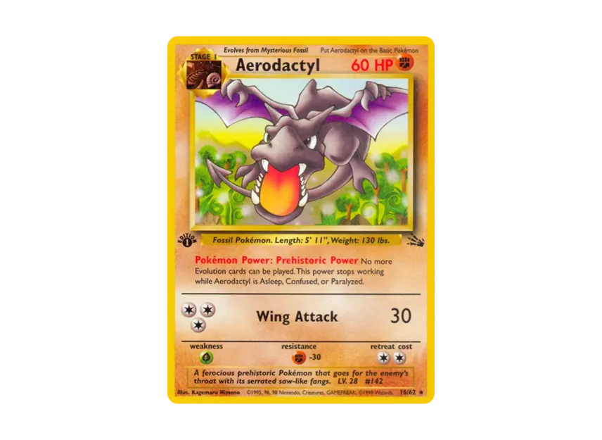 Aerodactyl R : 1ED [62-FOSSIL 16/62] [EN] (Base "Fossil")