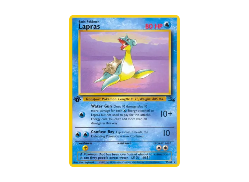 Lapras R : 1ED [62-FOSSIL 25/62] [EN] (Base "Fossil")