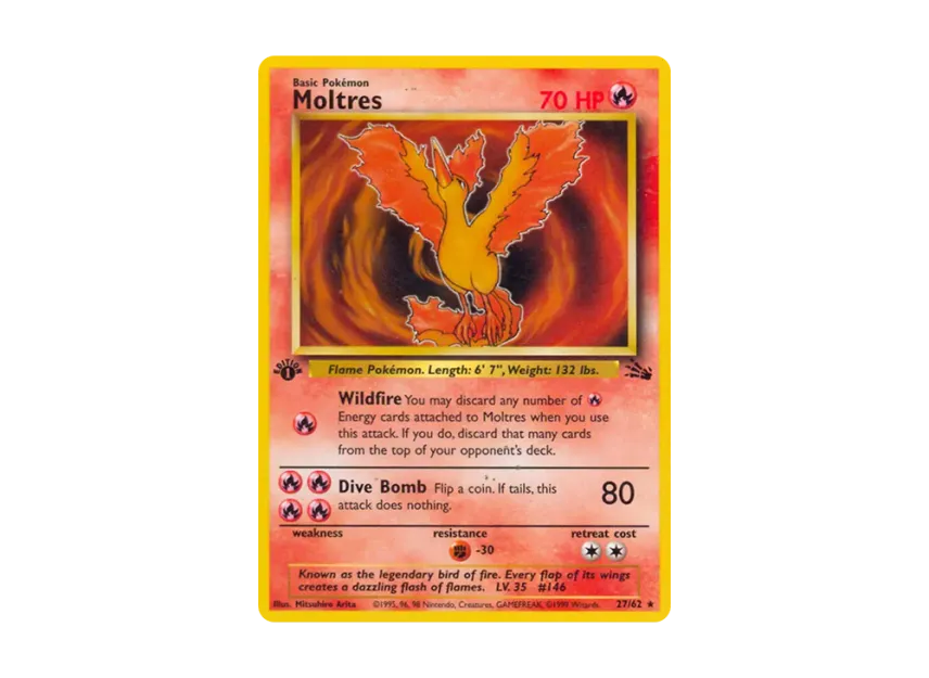 Moltres R : 1ED [62-FOSSIL 27/62] [EN] (Base "Fossil")
