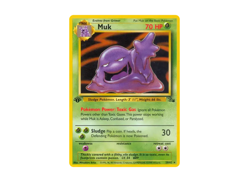 Muk R : 1ED [62-FOSSIL 28/62] [EN] (Base "Fossil")