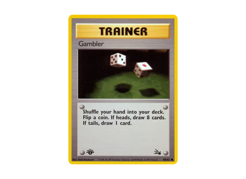 Gambler C : 1ED [62-FOSSIL 60/62] [EN] (Base "Fossil")