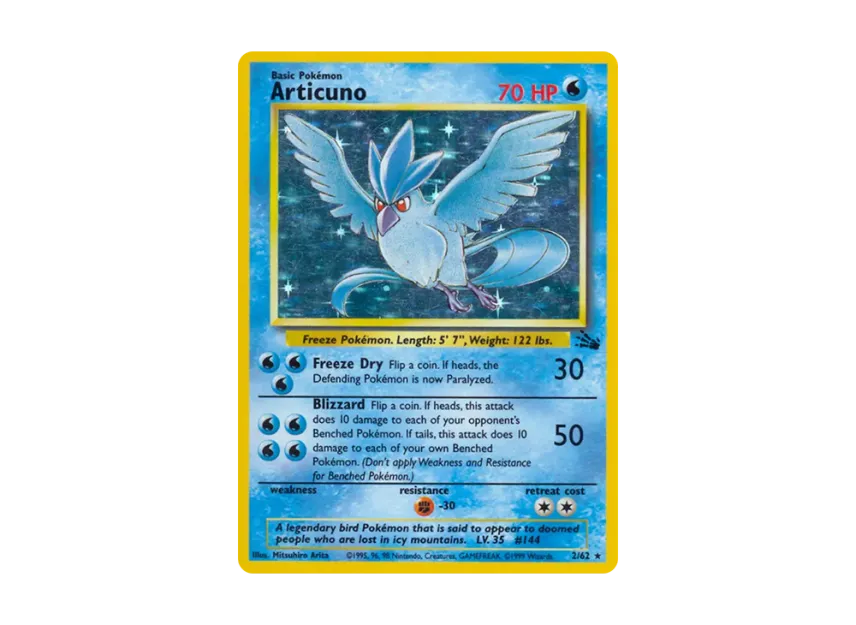 Articuno R [62-FOSSIL 2/62] [EN] (Base "Fossil")