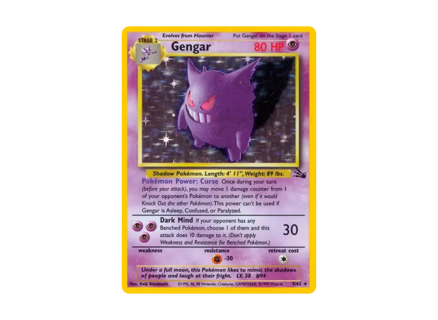 Gengar R [62-FOSSIL 5/62] [EN] (Base "Fossil")