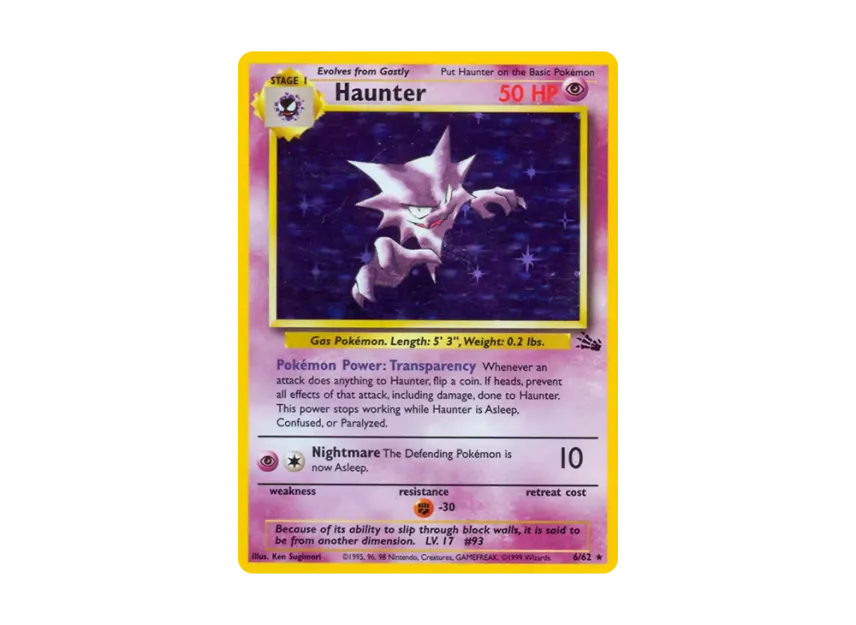 Haunter R [62-FOSSIL 6/62] [EN] (Base "Fossil")