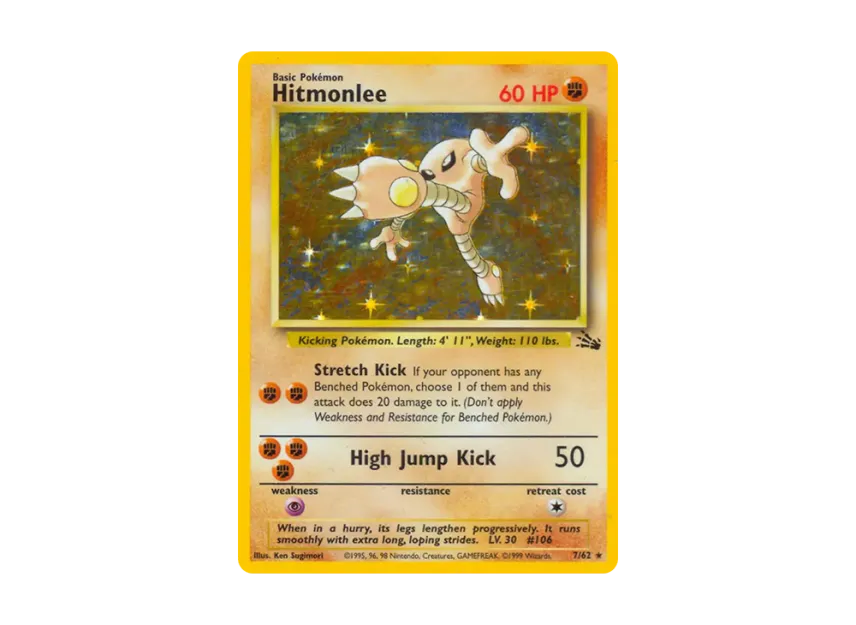 Hitmonlee R [62-FOSSIL 7/62] [EN] (Base "Fossil")