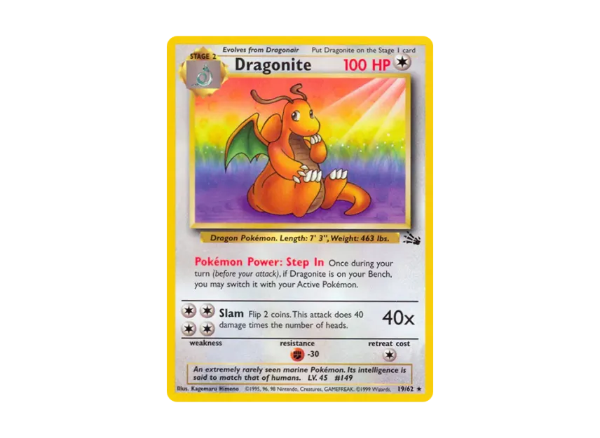 Dragonite R [62-FOSSIL 19/62] [EN] (Base "Fossil")