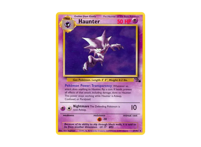 Haunter R [62-FOSSIL 21/62] [EN] (Base "Fossil")