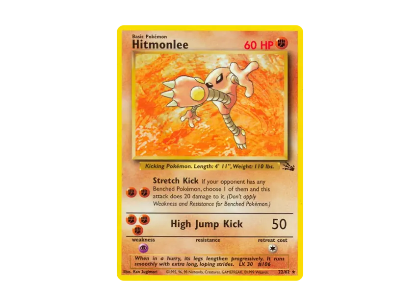 Hitmonlee R [62-FOSSIL 22/62] [EN] (Base "Fossil")