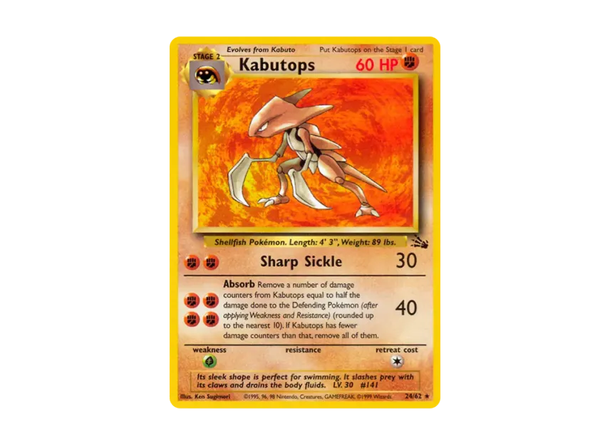 Kabutops R [62-FOSSIL 24/62] [EN] (Base "Fossil")