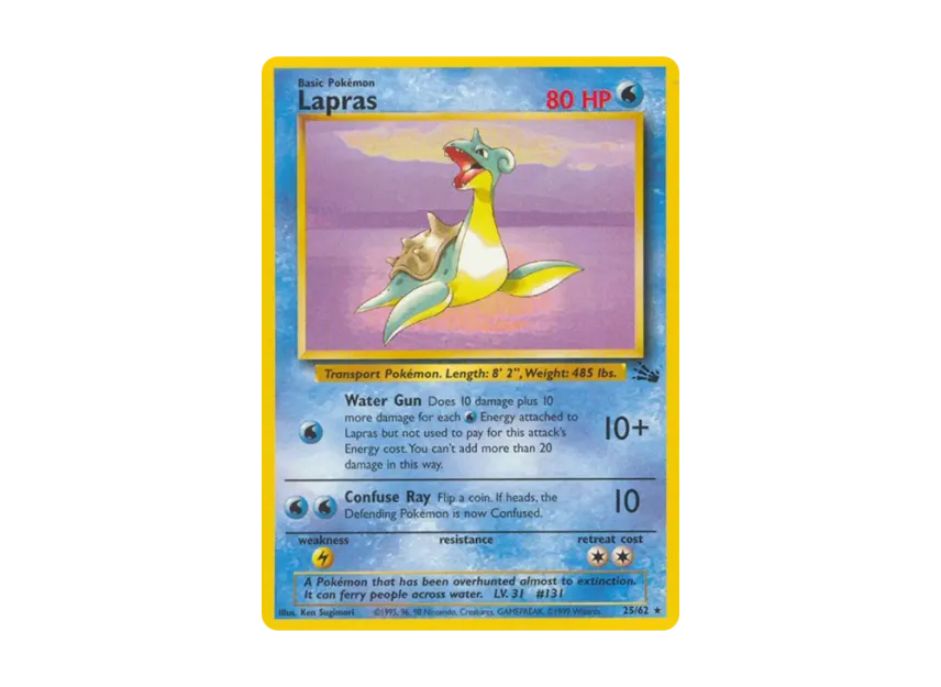 Lapras R [62-FOSSIL 25/62] [EN] (Base "Fossil")