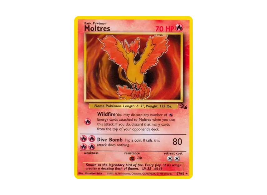 Moltres R [62-FOSSIL 27/62] [EN] (Base "Fossil")