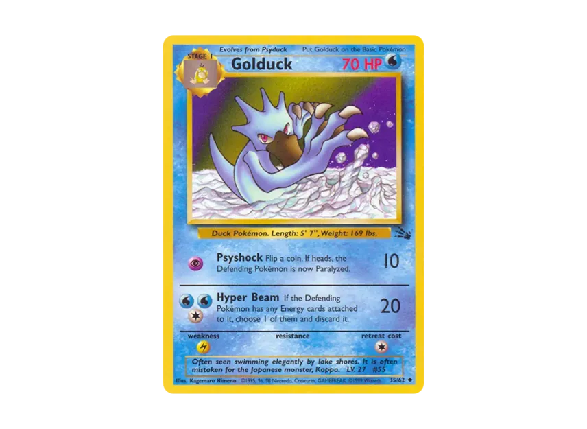 Golduck U [62-FOSSIL 35/62] [EN] (Base "Fossil")