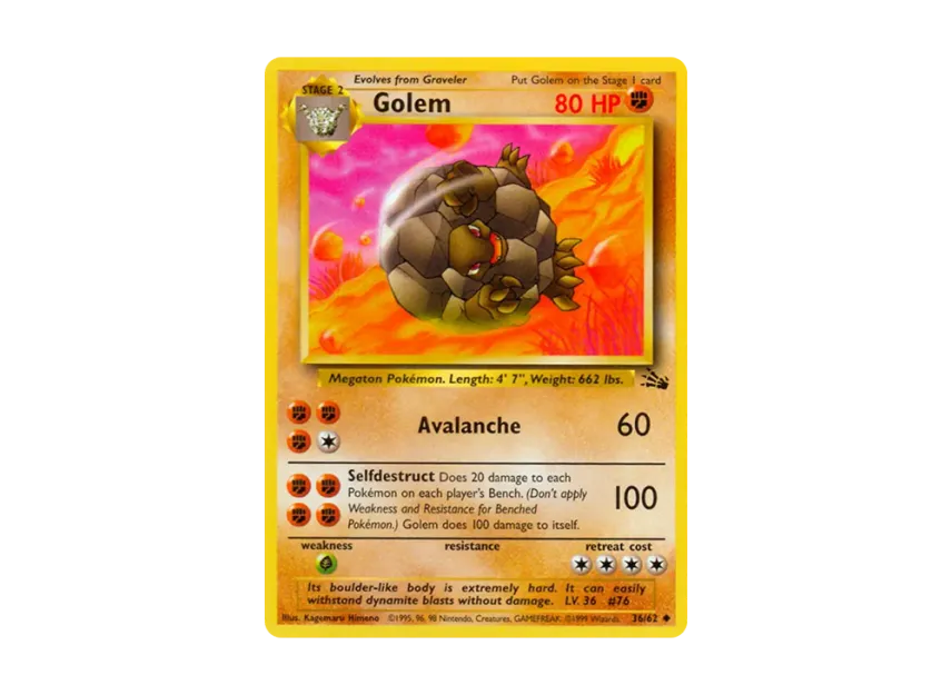 Golem U [62-FOSSIL 36/62] [EN] (Base "Fossil")