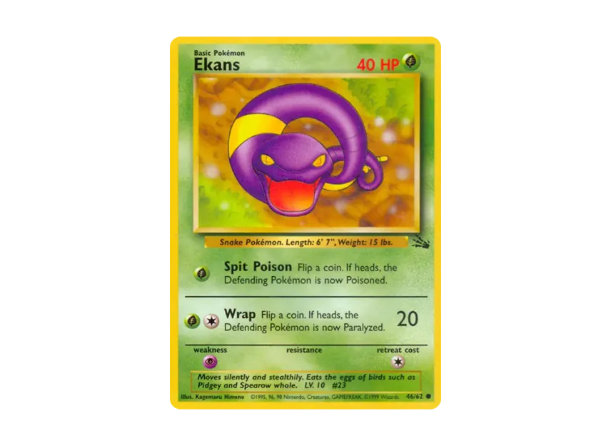 Ekans C [62-FOSSIL 46/62] [EN] (Base "Fossil")