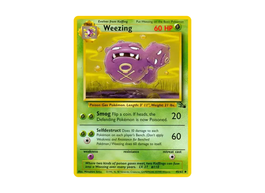 Weezing U [62-FOSSIL 45/62] [EN] (Base "Fossil")