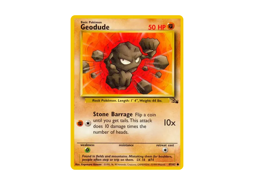 Geodude C [62-FOSSIL 47/62] [EN] (Base "Fossil")
