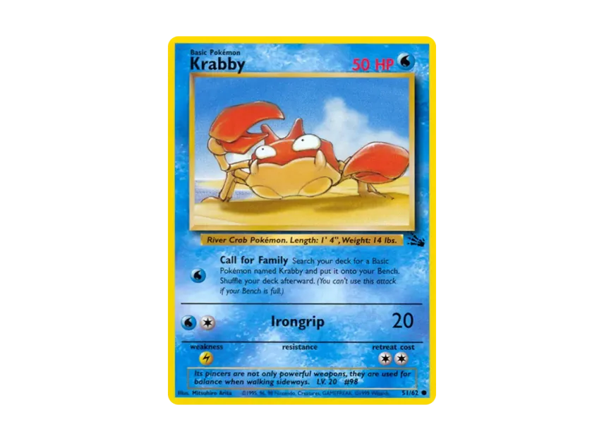 Krabby C [62-FOSSIL 51/62] [EN] (Base "Fossil")